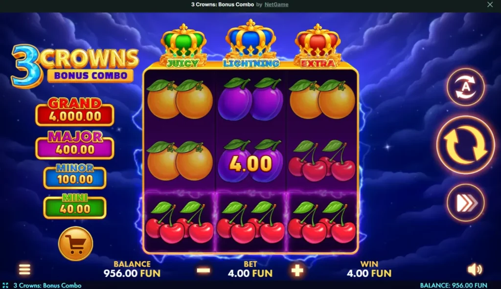 3 Crowns Bonus Combo Demo