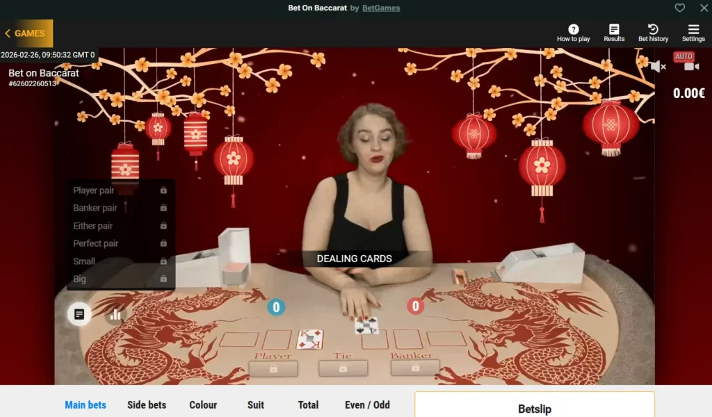 Bet On Baccarat at BetNjet Casino Live